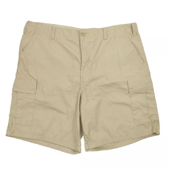 TRU-SPEC Men's Tactical Cargo Shorts Size 42 Ripstop Workwear Beige Tan Military - Picture 1 of 5